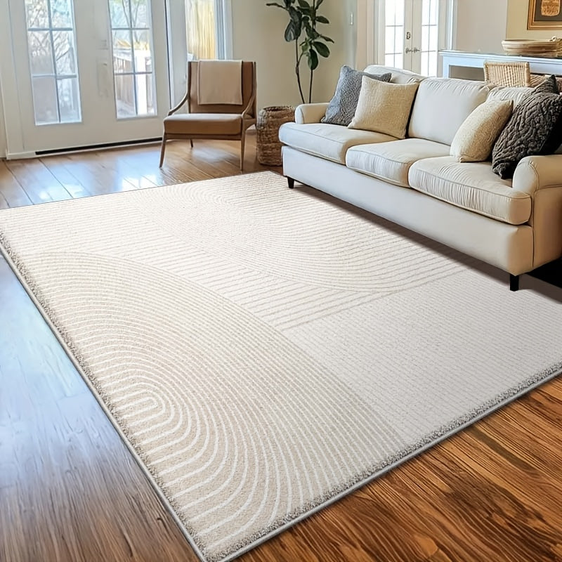 Fluffy 850g\u002Fm² Machine Washable Design Area Mat, Soft Multi-Size Options for Indoor Flooring - Warm and Cozy Living Spaces with Vintage Home Decor, Perfect for Living Room or Dining Room