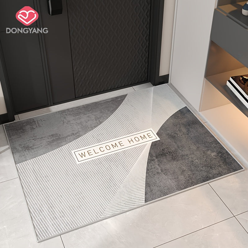 1pc of Dongyang brand bathroom entrance decorative floor mat, absorbent and non slip bathroom carpet, suitable for living room, bedroom, kitchen, bathroom, corridor, easy to clean, wear-resistant and cooling resistant carpet