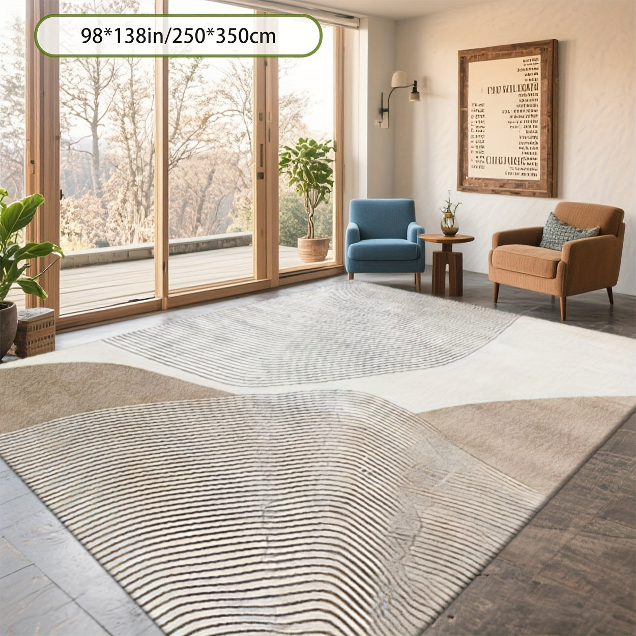 2D Digital Printing Mat, Home Decor Aesthetics. Available in Various Sizes for Large And Small Rugs, Suitable for Living Rooms, Bedrooms, Balconies, Entryways, Offices, Hotels, Cafes, Guesthouses, And Cottages. Soft, Non-Shedding, And Pet-Friendly.