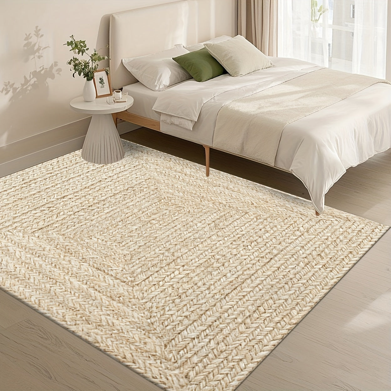 Modern & Geometric Print Area Mat - Soft Polyester Mat with Non-Slip Rubber Backing, Machine Washable Large Rectangular Floor Mat for Living Room, Bedroom, Hallway, Cafe - Brown Decor, Durable Mat for Home & Commercial Spaces