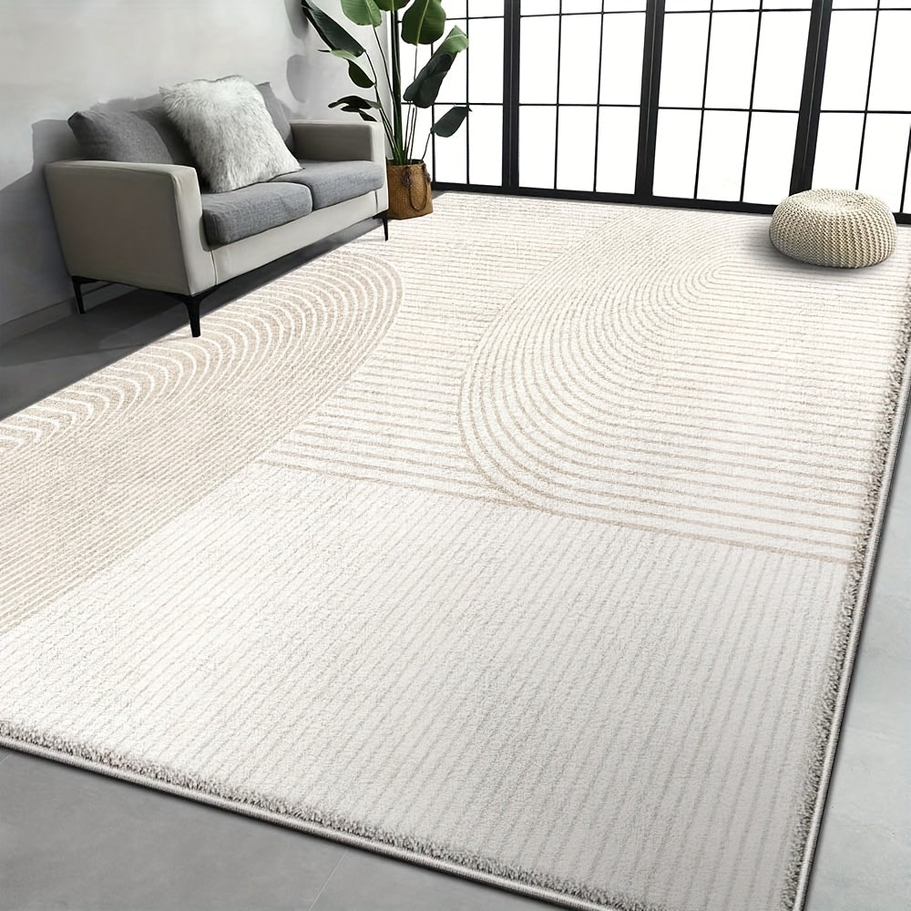 Fluffy 850g\u002Fm² Machine Washable Design Area Mat, Soft Multi-Size Options for Indoor Flooring - Warm and Cozy Living Spaces with Vintage Home Decor, Perfect for Living Room or Dining Room