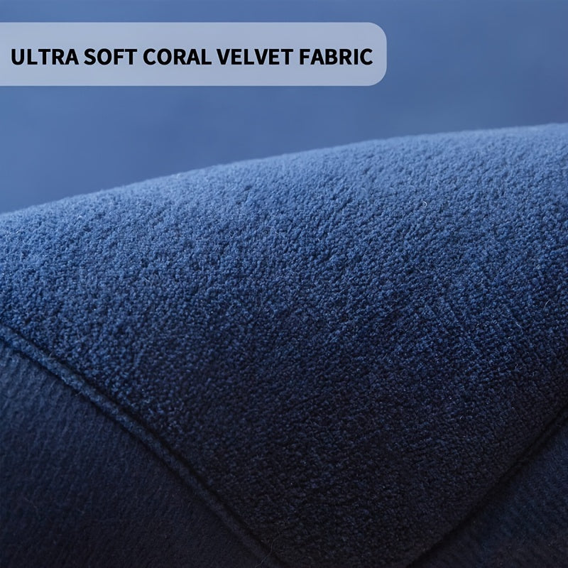 One Piece of Japanese Tatami Rug, Coral Velvet Area Rug, Baby Play Mat for The Floor, 1.18 inch Thick Crawling Rug, Padded Foam Rug Suitable for Playroom, Playpen, Nursery, Living Room, And Yoga