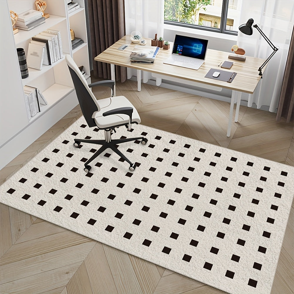 Vintage Persian Jute Mat Velvet Large Mat | Persian Jute, Checkered, Vintage | Living Room, Bedroom, Office, Study, Shedding, Indoor Sofa, Dining Table, Entrance Door, Kitchen, Home Decor