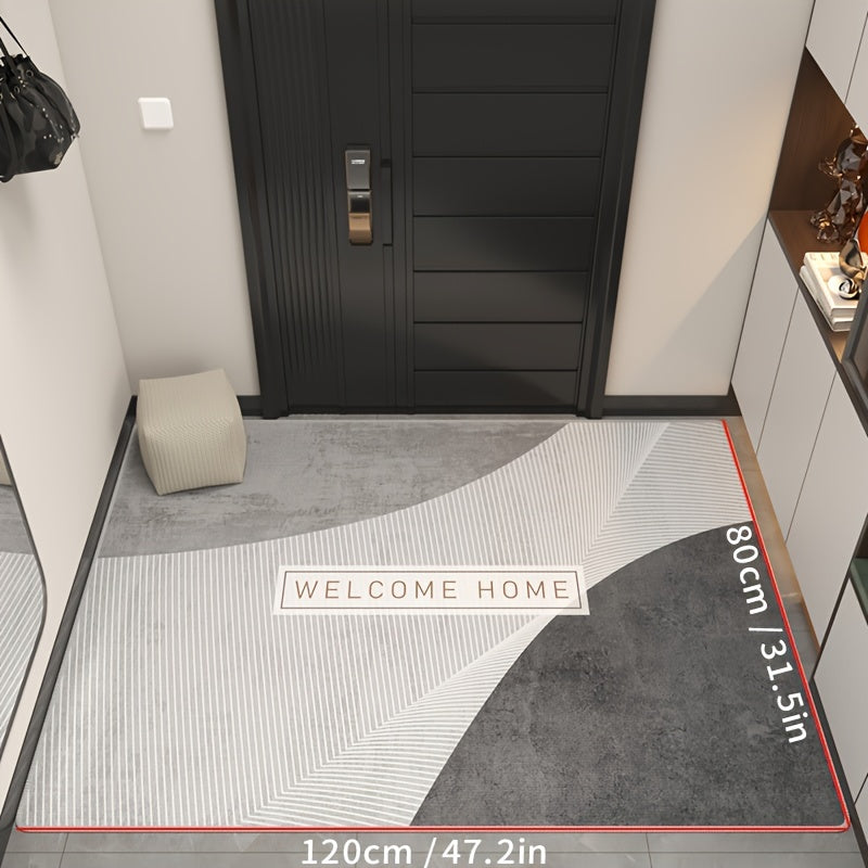 1pc of Dongyang brand bathroom entrance decorative floor mat, absorbent and non slip bathroom carpet, suitable for living room, bedroom, kitchen, bathroom, corridor, easy to clean, wear-resistant and cooling resistant carpet