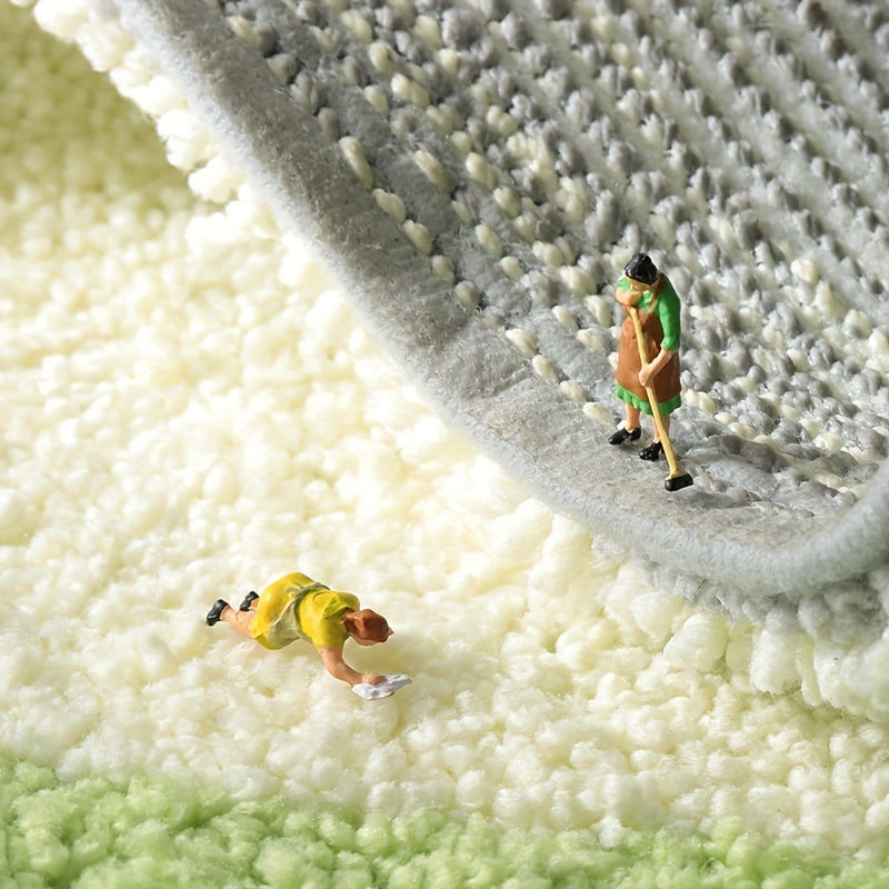 1pc DAJIANG Non-Slip Bath Rug Mat with Cute Frog - Soft Absorbent Thick Bath Mat Suitable for Bathroom Floor, Shower, Bathtub - Machine Washable Christmas Gift ()