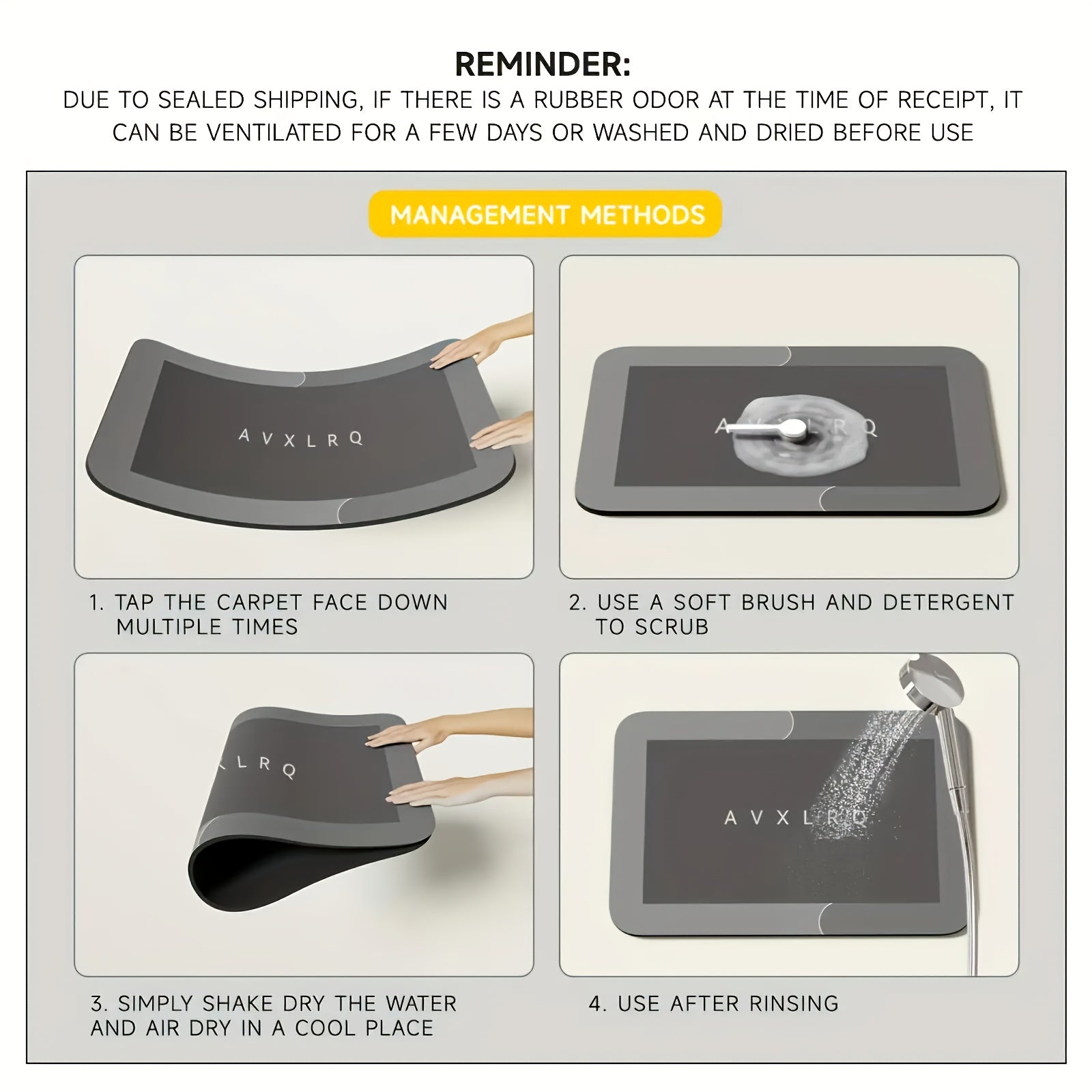 1pc L-Shaped Non-Slip Mat for Bathroom And Kitchen, Highly Absorbent Kitchen Mat, Rounded Corner Design, Available in Green\u002FBlue\u002FBlack-Gray, Washable And Easy to Clean Shower Mat, Suitable for Bathtubs, Sinks, And Stove Areas