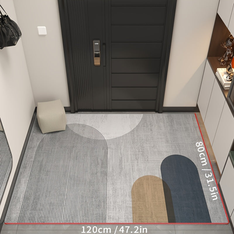 1pc of Dongyang brand bathroom entrance decorative floor mat, absorbent and non slip bathroom carpet, suitable for living room, bedroom, kitchen, bathroom, corridor, easy to clean, wear-resistant and cooling resistant carpet