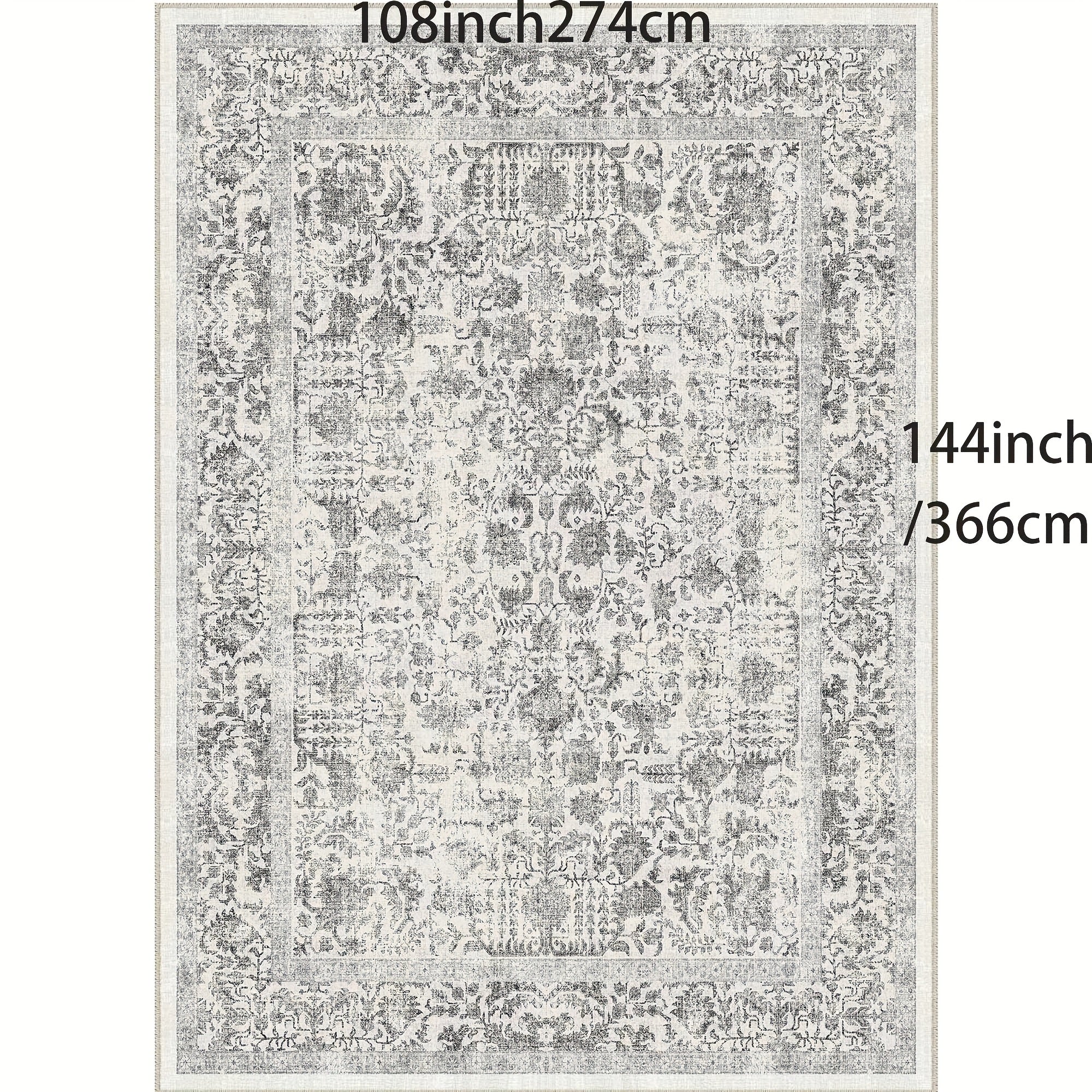 LANPULUX Thickened Anti-Slip Faux Wool Mat - Paisley Pattern, Machine Washable, Rubber Backing, Multi-Size Options for Living Room, Bedroom, Hallway - Elegant Home Decor, Bedroom Mat | Paisley Pattern Mat | Durable Mat, Rugs for Living Room