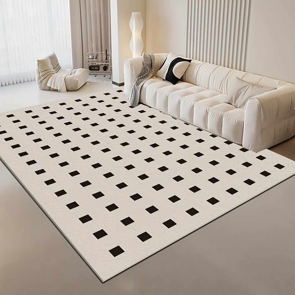 Vintage Persian Jute Mat Velvet Large Mat | Persian Jute, Checkered, Vintage | Living Room, Bedroom, Office, Study, Shedding, Indoor Sofa, Dining Table, Entrance Door, Kitchen, Home Decor