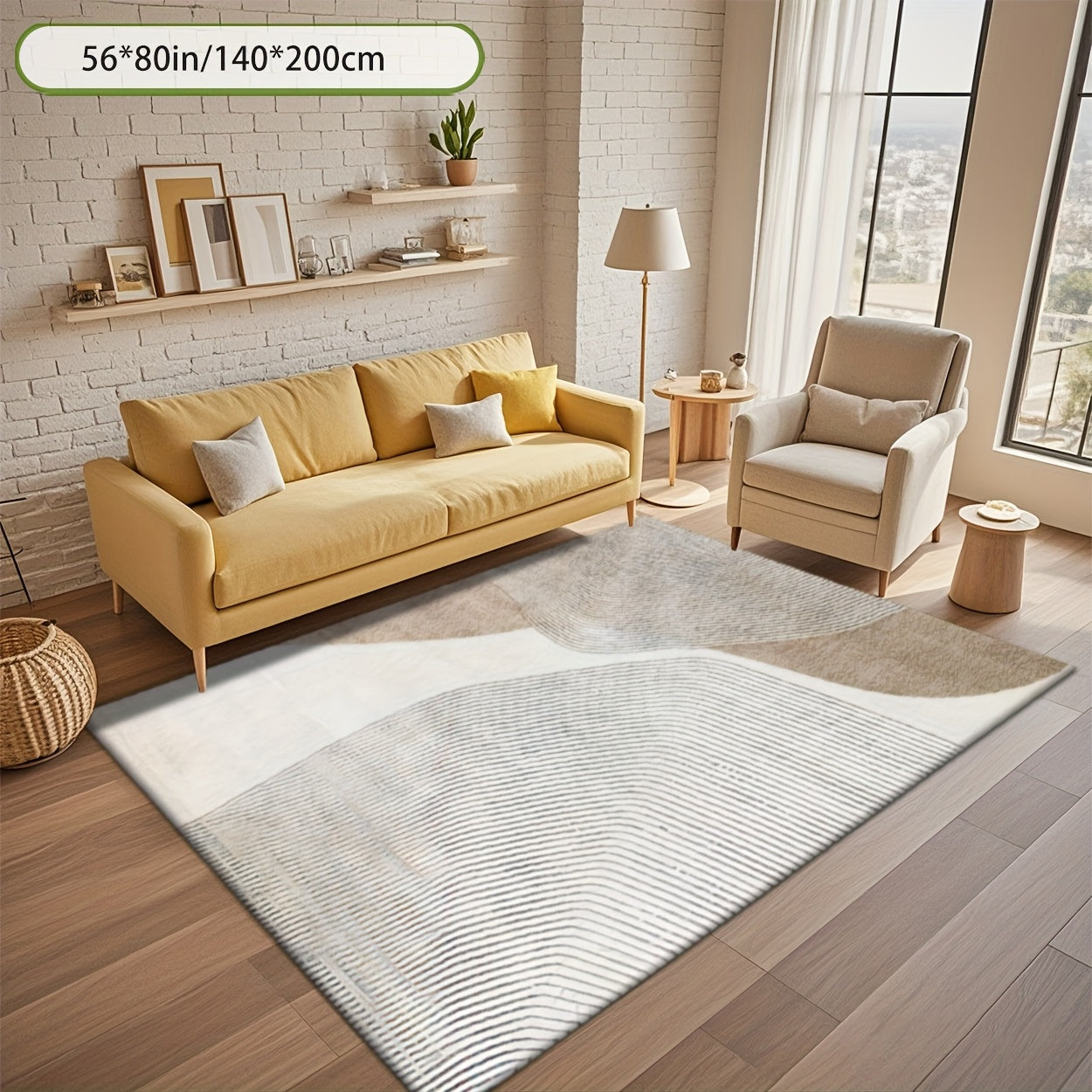 2D Digital Printing Mat, Home Decor Aesthetics. Available in Various Sizes for Large And Small Rugs, Suitable for Living Rooms, Bedrooms, Balconies, Entryways, Offices, Hotels, Cafes, Guesthouses, And Cottages. Soft, Non-Shedding, And Pet-Friendly.