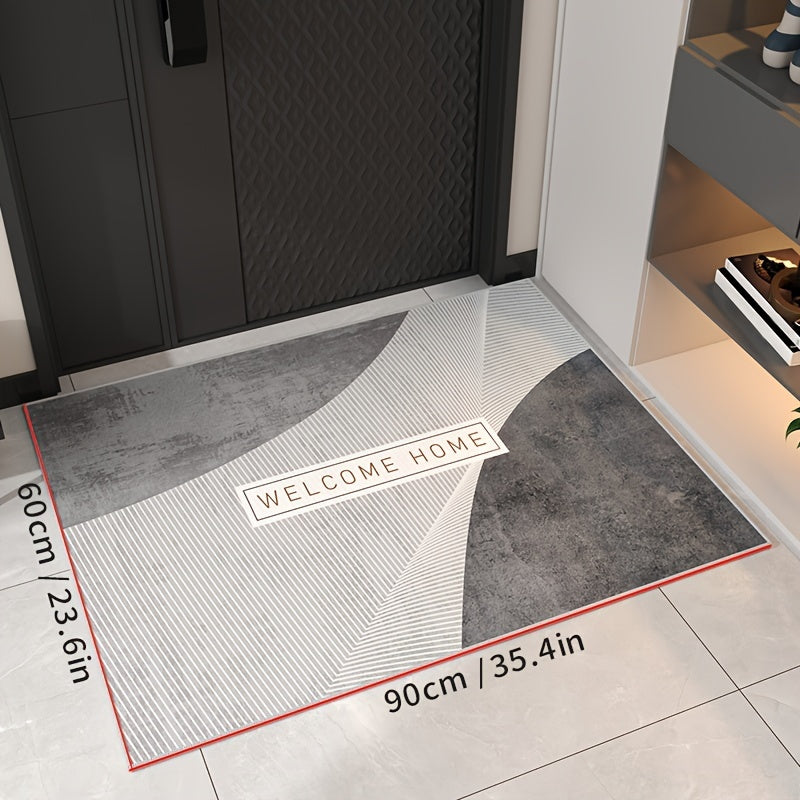 1pc of Dongyang brand bathroom entrance decorative floor mat, absorbent and non slip bathroom carpet, suitable for living room, bedroom, kitchen, bathroom, corridor, easy to clean, wear-resistant and cooling resistant carpet