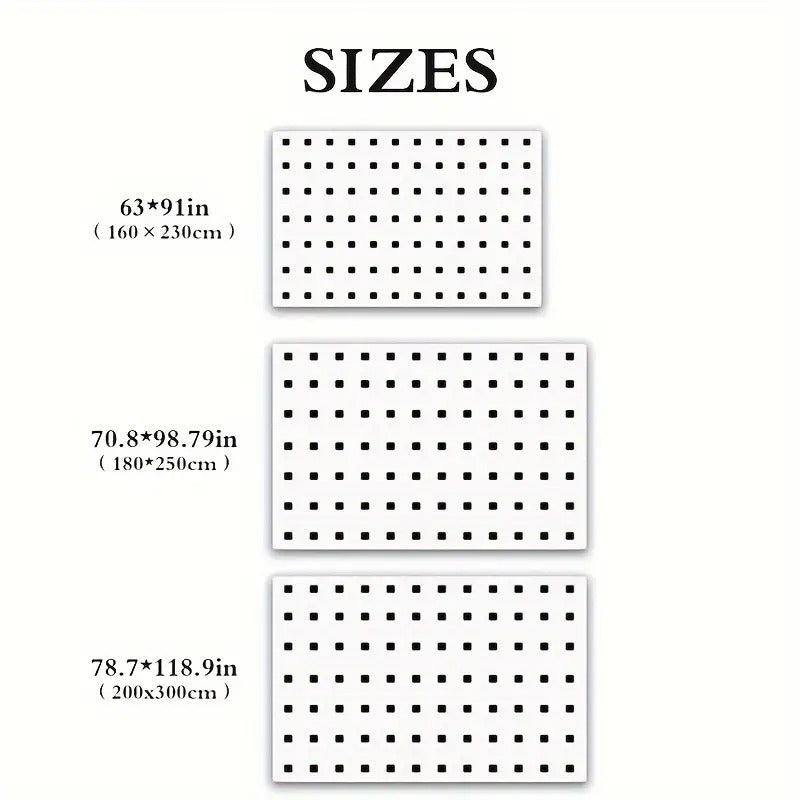 Vintage Persian Jute Mat Velvet Large Mat | Persian Jute, Checkered, Vintage | Living Room, Bedroom, Office, Study, Shedding, Indoor Sofa, Dining Table, Entrance Door, Kitchen, Home Decor