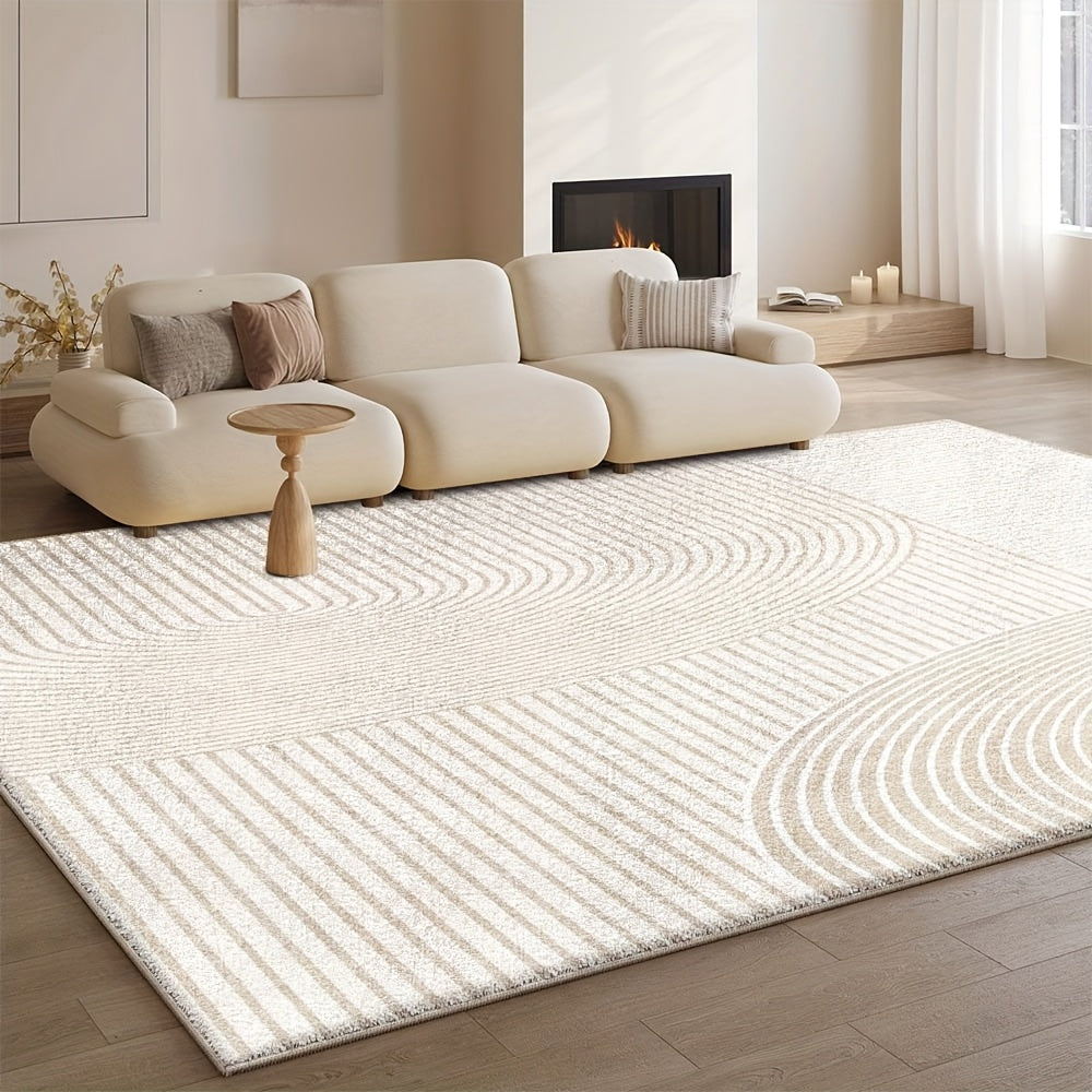 Fluffy 850g\u002Fm² Machine Washable Design Area Mat, Soft Multi-Size Options for Indoor Flooring - Warm and Cozy Living Spaces with Vintage Home Decor, Perfect for Living Room or Dining Room