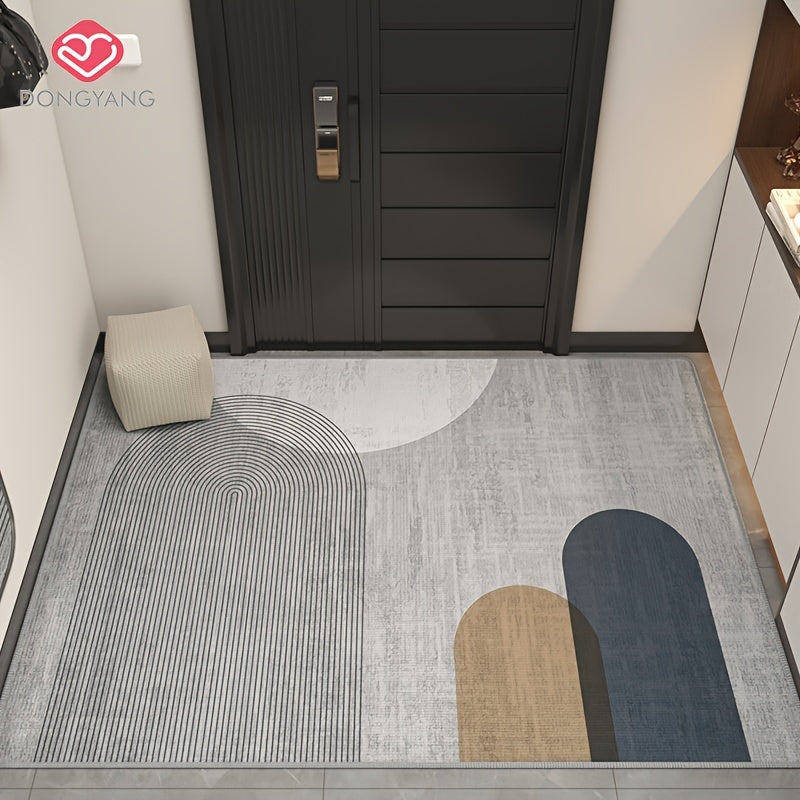 1pc of Dongyang brand bathroom entrance decorative floor mat, absorbent and non slip bathroom carpet, suitable for living room, bedroom, kitchen, bathroom, corridor, easy to clean, wear-resistant and cooling resistant carpet