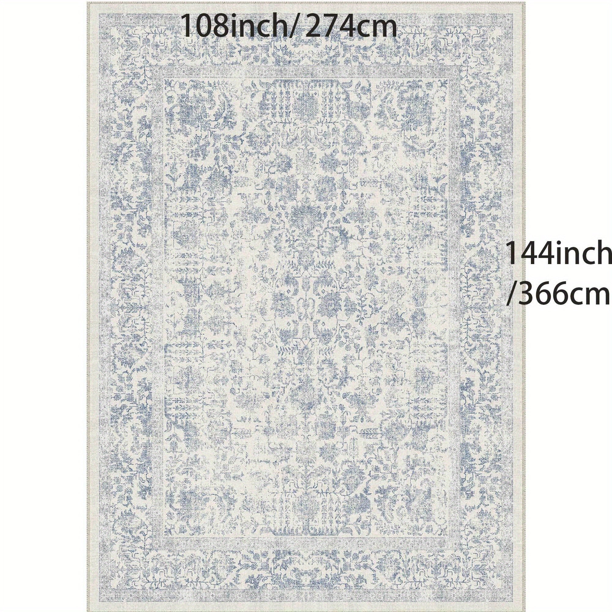 LANPULUX Thickened Anti-Slip Faux Wool Mat - Paisley Pattern, Machine Washable, Rubber Backing, Multi-Size Options for Living Room, Bedroom, Hallway - Elegant Home Decor, Bedroom Mat | Paisley Pattern Mat | Durable Mat, Rugs for Living Room