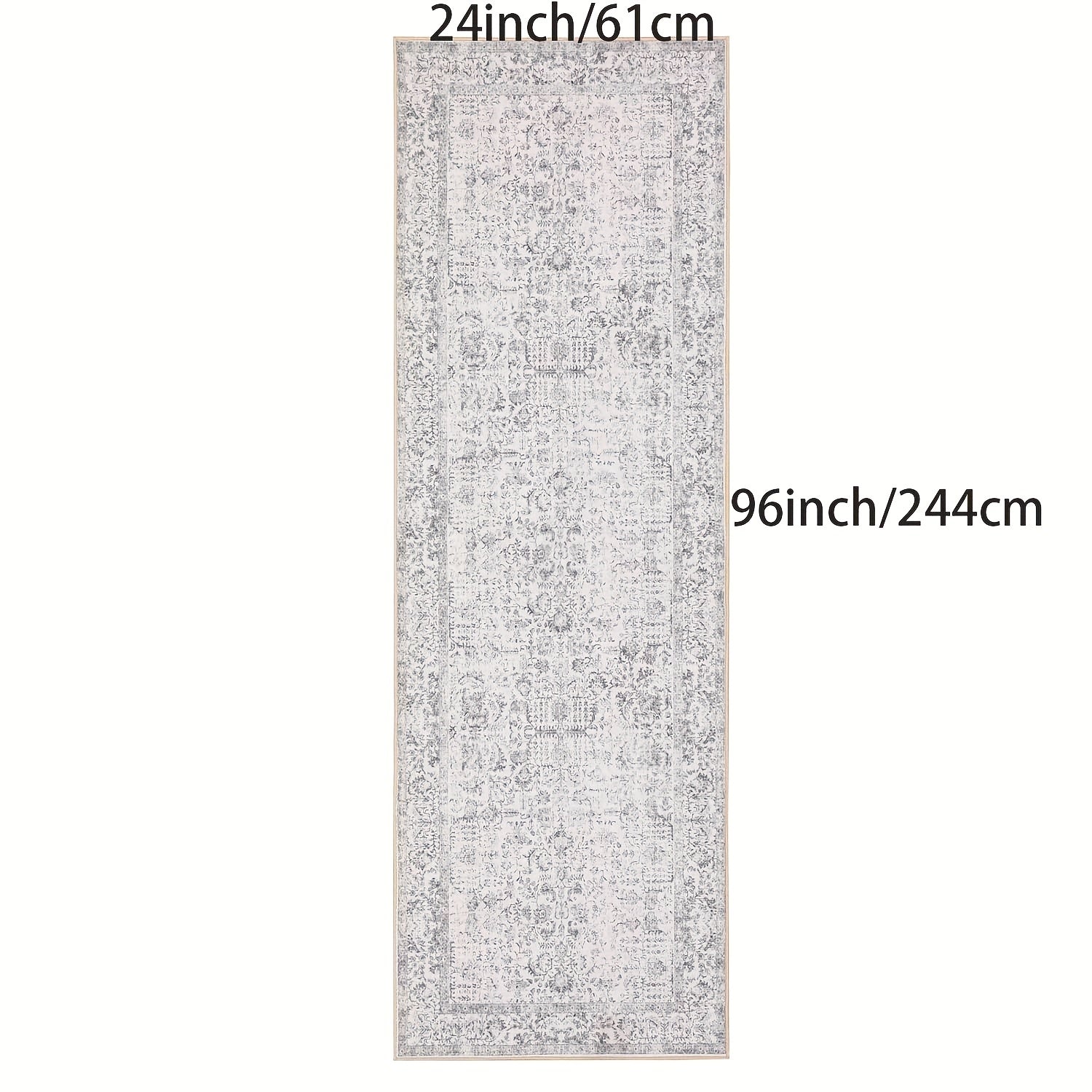 LANPULUX Thickened Anti-Slip Faux Wool Mat - Paisley Pattern, Machine Washable, Rubber Backing, Multi-Size Options for Living Room, Bedroom, Hallway - Elegant Home Decor, Bedroom Mat | Paisley Pattern Mat | Durable Mat, Rugs for Living Room